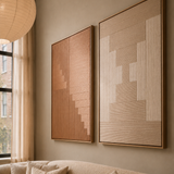 Duo artwork Qi Beige & Dao Oat Latte