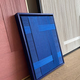 yin artwork royal blue